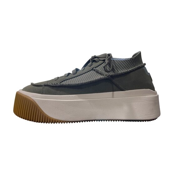 UGG EZ-Duzzit Platform Sneaker Lace-Up Clover Green 1152717 Size 10 - Picture 9 of 10